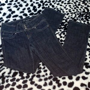 Skinny low rise jeans